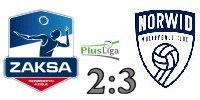 wynik meczu  ZAKSA Kdzierzyn-Kole vs. Steam Hemarpol Norwid Czstochowa 2:3