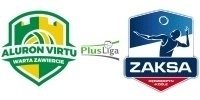 Logo nastpnego meczu: Aluron CMC Warta Zawiercie vs.  ZAKSA Kdzierzyn-Kole w ramach 12 kolejki PlusLigi w sezonie 2024/2025