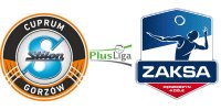 Logo nastpnego meczu: Cuprum Stilon Gorzw vs.  ZAKSA Kdzierzyn-Kole w ramach 19 kolejki PlusLigi w sezonie 2024/2025