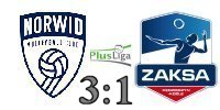 Wynik  meczu: Steam Hemarpol Politechnika Cz�stochowa vs.  ZAKSA K�dzierzyn-Ko�le 3:1 w ramach 12. kolejki PlusLigi