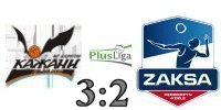 Wynik  meczu: Barkom Ka�any Lw�w vs. ZAKSA K�dzierzyn-Ko�le 3:2 w ramach 19. kolejki PlusLigi
