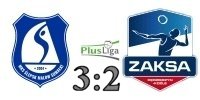 Wynik  meczu: �lepsk Malow Suwa�ki vs. ZAKSA K�dzierzyn-Ko�le 3:2 w ramach 21. kolejki PlusLigi