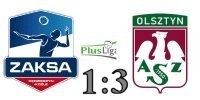 Wynik  meczu: ZAKSA K�dzierzyn-Ko�le vs. Indykpol AZS OLsztyn 1:3 w ramach 22. kolejki PlusLigi