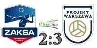 Wynik  meczu: ZAKSA K�dzierzyn-Ko�le vs. PGE Projekt Warszawa w ramach 24. kolejki PlusLigi